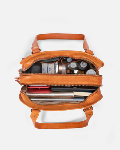 Multi-compartment Dual Carry Rectangular Daily Shoulder Bag