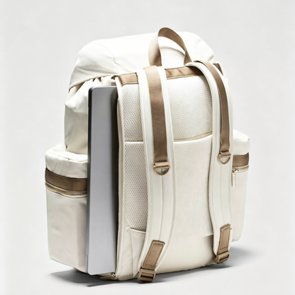 Drawstring Flap Multi-Pocket Lightweight Hiking Backpack