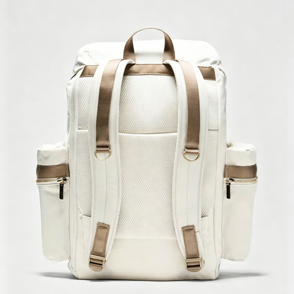 Drawstring Flap Multi-Pocket Lightweight Hiking Backpack