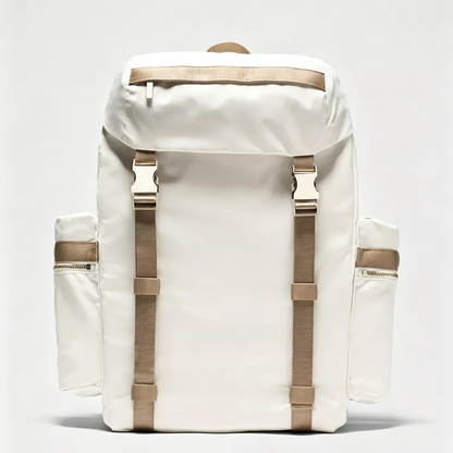 Drawstring Flap Multi-Pocket Lightweight Hiking Backpack