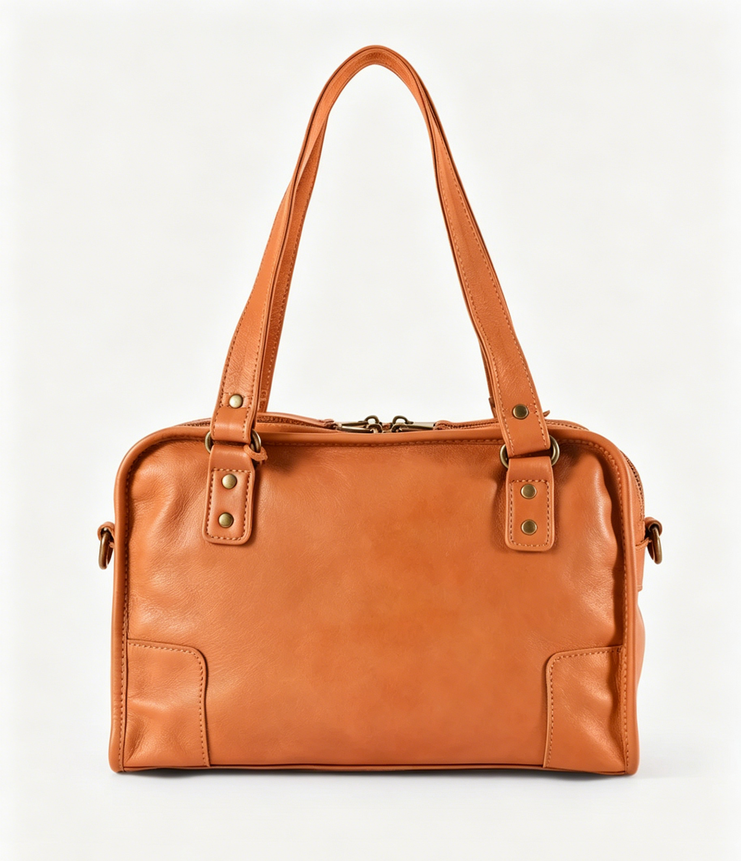 Multi-compartment Dual Carry Rectangular Daily Shoulder Bag