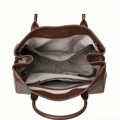 Flap Dual Carry Horizontal Structured Doctor Handbag