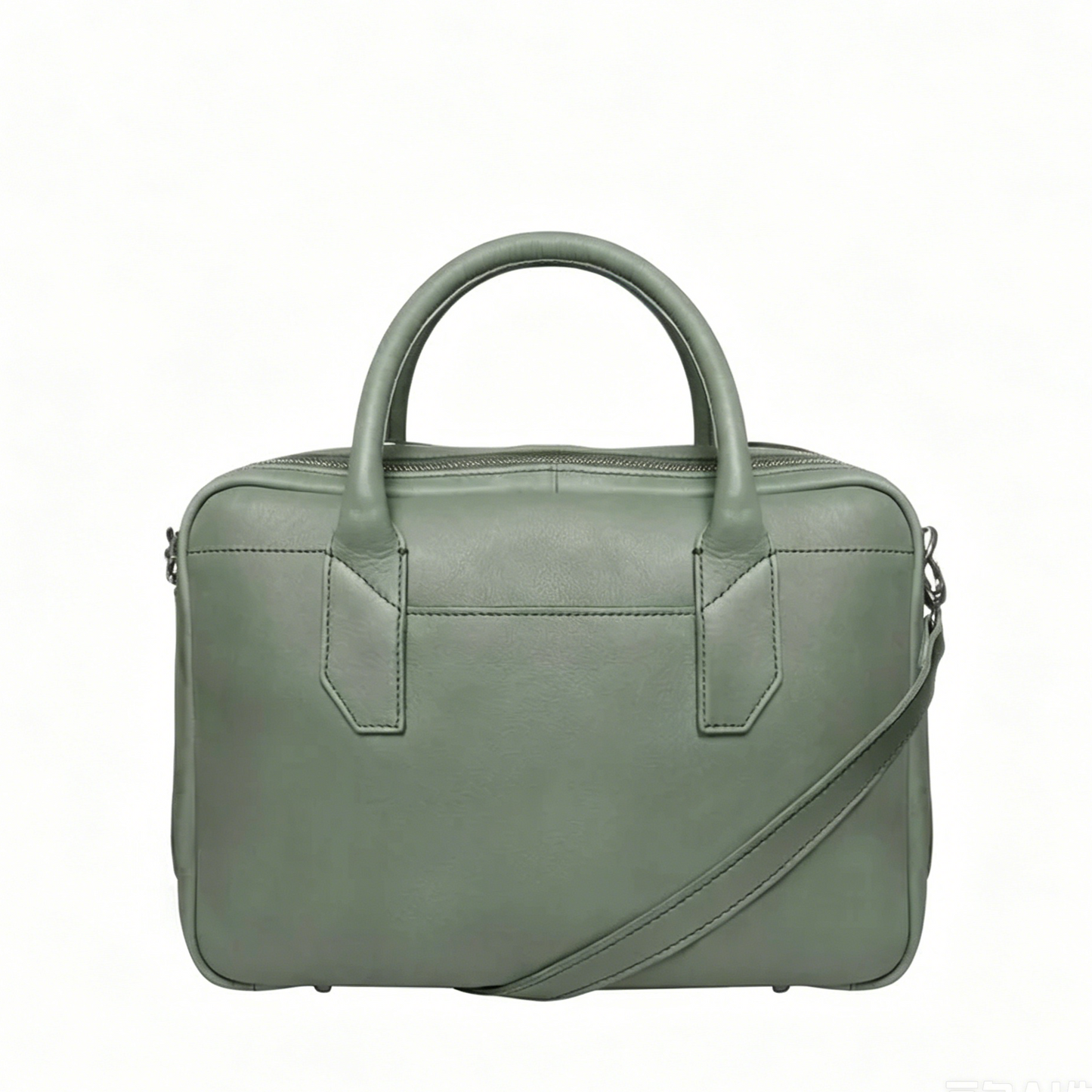 Triple Zip Multi-Compartment Rectangular Doctor Handbag