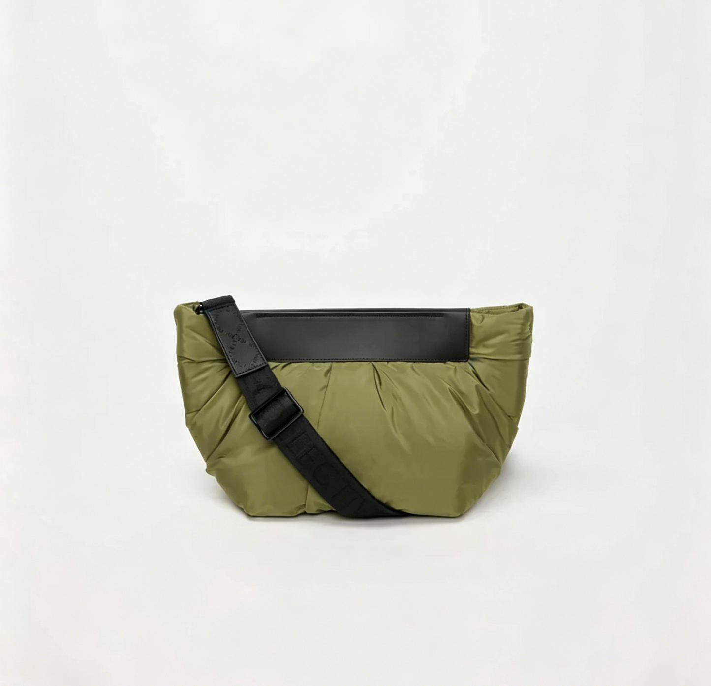 Ruched Puffy Dual Wear Crossbody Clutch Pouch