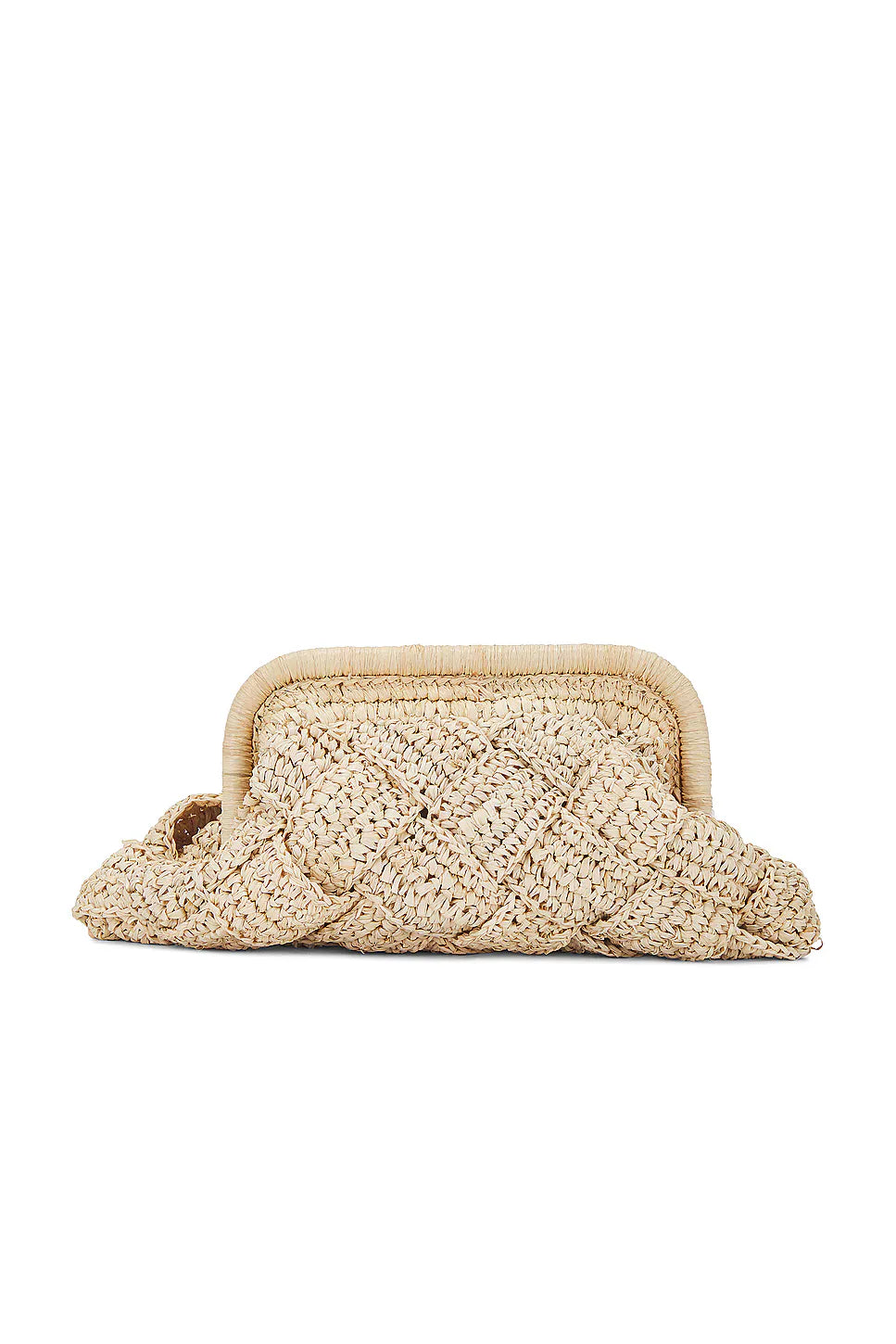 Braided Woven Hard Frame Summer Hand Clutch