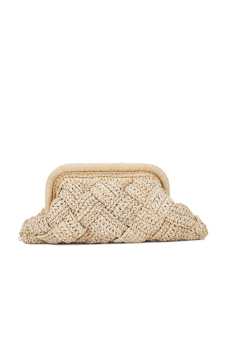 Braided Woven Hard Frame Summer Hand Clutch