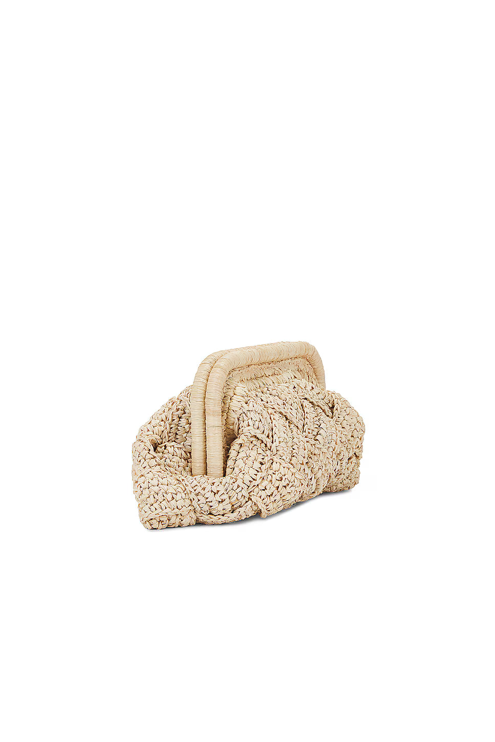 Braided Woven Hard Frame Summer Hand Clutch