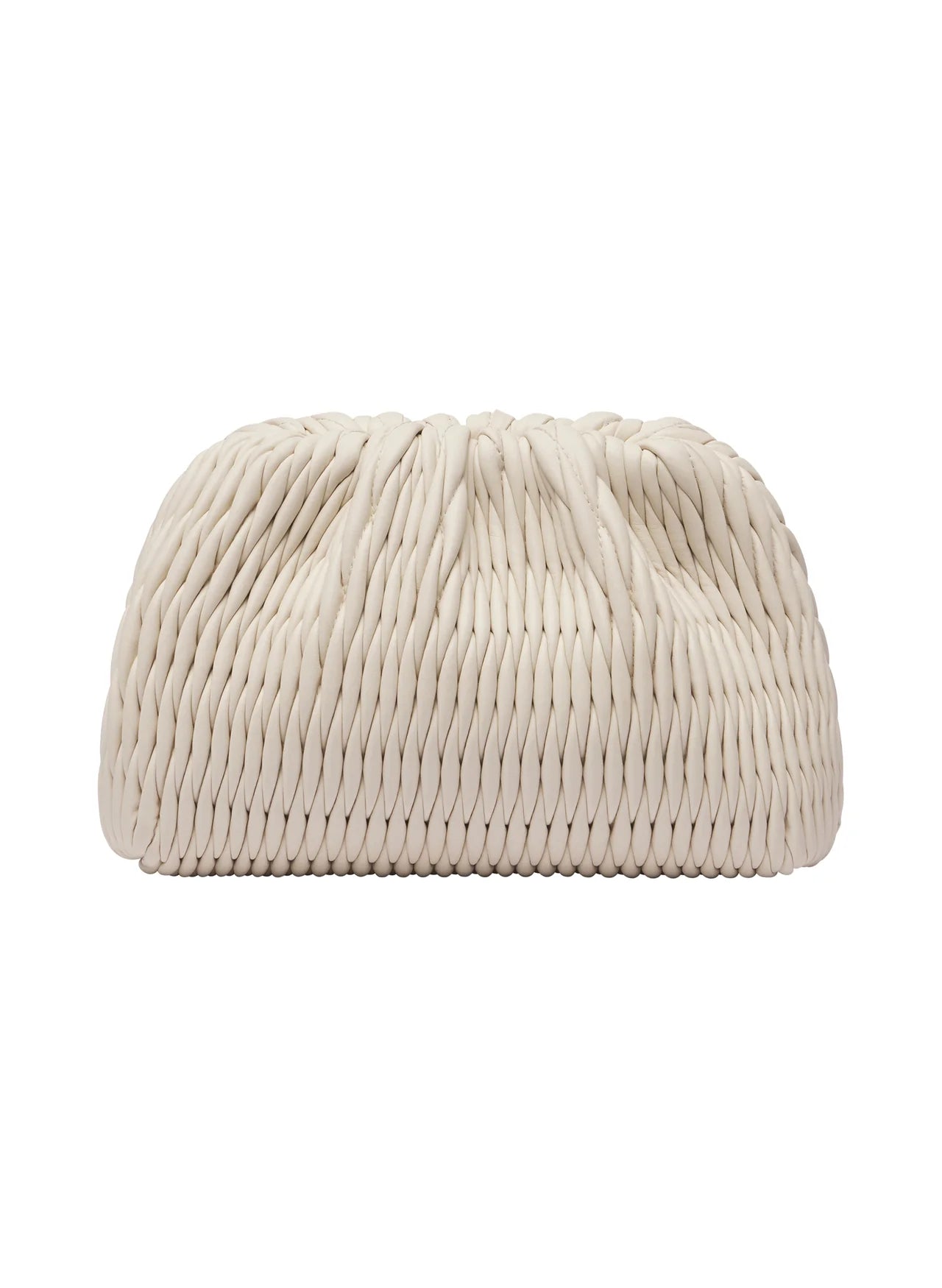 Vertical Ruched Shell Shaped Evening Clutch Purse