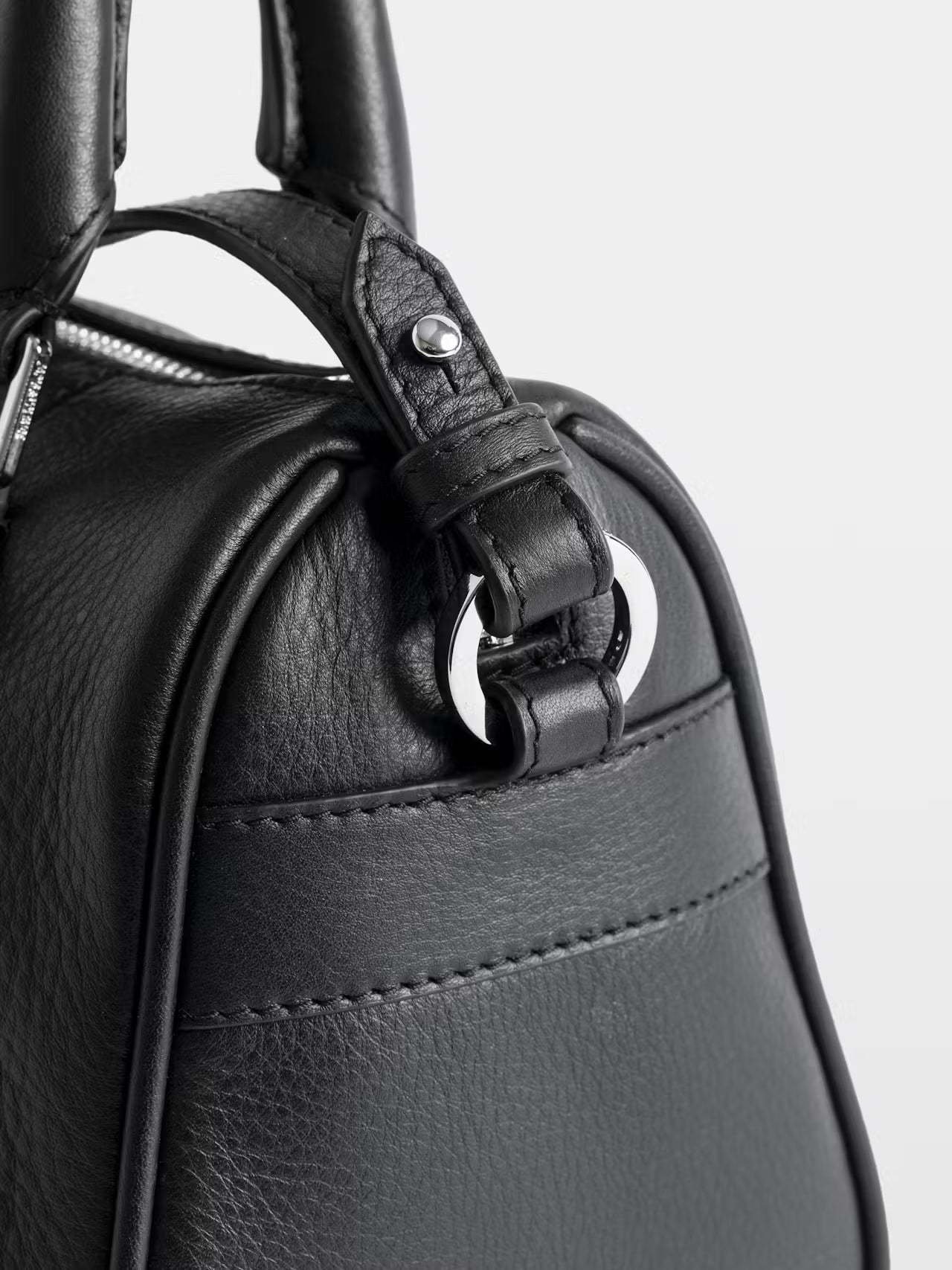Expandable Side Gusset Mini Barrel Crossbody Bag