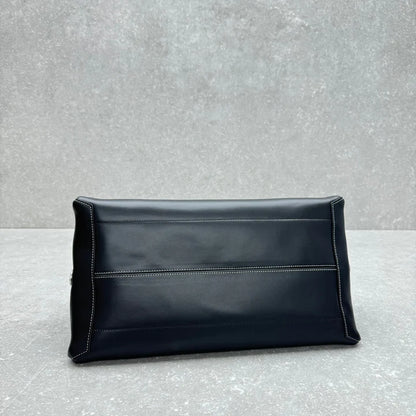 Curved Structured Doctor Handbag With Dual Carry Options