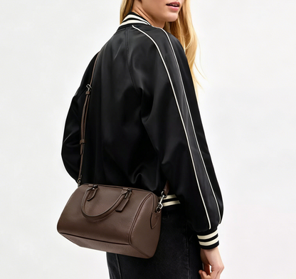 Multi Carry Barrel Satchel Crossbody Handbag