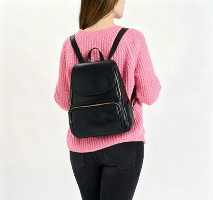 Flap Multi-Pocket Adjustable Strap Women Casual Backpack